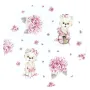 Jucarie textila senzoriala, MimiNu, Moale, Cu doua fete, 30 x 30 cm, Din catifea si bumbac, Materiale certificate Oeko Tex Standard 100, Design, Pink Ballerina - 2