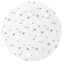 Perna bebelus, MimiNu, Profilata, Cu doua fete, Cu functie anti-soc, Pufoasa, Din catifea si bumbac, Materiale certificate Oeko Tex Standard 100, 23x26 cm, Velvet Mini Gray Stars - 4
