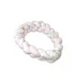 Protectie laterala, MimiNu, Pentru patut bebe, Tip Bumper impletit, Din bumbac, Din materiale certificate Oeko Tex Standard 100, Lungime 220 cm, Sweet Deer Pink - 3