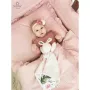 Sac de dormit, MimiNu, Pentru bebelusi, De iarna, Cu volanase, Din bumbac certificat Oeko Tex Standard 100, Cu fermoar lateral, Cu capse pe umar, 70 cm, 0 - 6 luni, 2.5 Tog, Colectia Royal, Powder Pink - 6