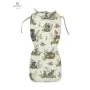 Salteluta pentru carucior, MimiNu, Reversibila, Cu doua fete, Din catifea si bumbac, Materiale certificate Oeko Tex Standard 100, 78 x 34 cm, Design, Calm Forest Natural/Nugat - 3