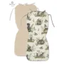 Salteluta pentru carucior, MimiNu, Reversibila, Cu doua fete, Din catifea si bumbac, Materiale certificate Oeko Tex Standard 100, 78 x 34 cm, Design, Calm Forest Natural/Nugat - 2