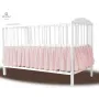 Volanas pentru saltea de patut, MimiNu 120x60 cm, Din bumbac certificat Oeko Tex Standard 100, Colectia Royal, Powder Pink - 3