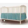 Volanas pentru saltea de patut, MimiNu 120x60 cm, Din bumbac certificat Oeko Tex Standard 100, Colectia Royal, Nepal Green - 3