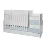 Mobilier, Maxi Plus, 70x160 cm, transformabil, White Baby Blue - 3