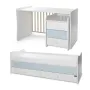 Mobilier, Maxi Plus, 70x160 cm, transformabil, White Baby Blue - 13