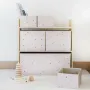 Organizator din material reciclat pentru jucarii, Terrazzo Pink, 3 Sprouts - 5