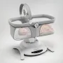 Pachet complet pentru primele zile, Balansoar si landou, Lionelo, Bella, 2 in 1, Rotire 360 grade, Scaun reglabil, 6 miscari unice + Patut co-sleeper, Lionelo, Luna, 2 in 1, Cu laterala culisanta, Cu setare unghiulara, Gri - 15