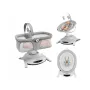 Pachet complet pentru primele zile, Balansoar si landou, Lionelo, Bella, 2 in 1, Rotire 360 grade, Scaun reglabil, 6 miscari unice + Patut co-sleeper, Lionelo, Luna, 2 in 1, Cu laterala culisanta, Cu setare unghiulara, Gri - 3
