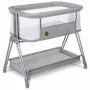 Pachet complet pentru primele zile, Balansoar si landou, Lionelo, Bella, 2 in 1, Rotire 360 grade, Scaun reglabil, 6 miscari unice + Patut co-sleeper, Lionelo, Luna, 2 in 1, Cu laterala culisanta, Cu setare unghiulara, Gri - 4