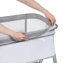 Pachet complet pentru primele zile, Balansoar si landou, Lionelo, Bella, 2 in 1, Rotire 360 grade, Scaun reglabil, 6 miscari unice + Patut co-sleeper, Lionelo, Luna, 2 in 1, Cu laterala culisanta, Cu setare unghiulara, Gri - 27