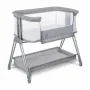 Pachet complet pentru primele zile, Balansoar si landou, Lionelo, Bella, 2 in 1, Rotire 360 grade, Scaun reglabil, 6 miscari unice + Patut co-sleeper, Lionelo, Luna, 2 in 1, Cu laterala culisanta, Cu setare unghiulara, Gri - 42