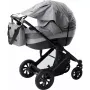 Parasolar, FreeON, Cu laterale pentru landou si carucior, Copertina protectie UPF 50+ cu fereastra, Usor reglabil, Rezistent la apa, Gri - 1