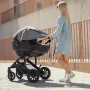 Parasolar, FreeON, Cu laterale pentru landou si carucior, Copertina protectie UPF 50+ cu fereastra, Usor reglabil, Rezistent la apa, Gri - 6