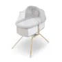 Patut balansoar, Lionelo, Malin Evo, 3 in 1, Pliabil, 0-9 kg, Geanta Transport, Asamblare Rapida, Ultra-Usor, Conform cu standardele europeane de securitate EN1130 si EN16890, Bej - 1