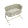 Patut co-sleeper, Jane, Babyside III, Reglabil in 6 pozitii pe inaltime, Cu lenjerie si roti, Pana la 9 kg, 0 luni+, 85x60x66 cm, EN 1130:2019, EN 16890:2017 +A1:2021, Sage - 1