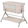 Patut co-sleeper, Lionelo, Leonie Plus, Pliabil, Cu sistem de leganare, Cu setare unghiulara, Reglabil in 6 pozitii pe inaltime, Conform cu standardele europeane de securitate EN1130 si EN16890, Bej - 4