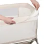 Patut co-sleeper, Lionelo, Leonie Plus, Pliabil, Cu sistem de leganare, Cu setare unghiulara, Reglabil in 6 pozitii pe inaltime, Conform cu standardele europeane de securitate EN1130 si EN16890, Bej - 23