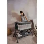 Patut co-sleeper, Lionelo, Leonie Plus, Pliabil, Cu sistem de leganare, Cu setare unghiulara, Reglabil in 6 pozitii pe inaltime, Conform cu standardele europeane de securitate EN1130 si EN16890, Bej - 43