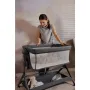 Patut co-sleeper, Lionelo, Leonie Plus, Pliabil, Cu sistem de leganare, Cu setare unghiulara, Reglabil in 6 pozitii pe inaltime, Conform cu standardele europeane de securitate EN1130 si EN16890, Bej - 44