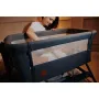 Patut co-sleeper, Lionelo, Leonie Plus, Pliabil, Cu sistem de leganare, Cu setare unghiulara, Reglabil in 6 pozitii pe inaltime, Conform cu standardele europeane de securitate EN1130 si EN16890, Bej - 52