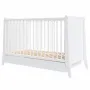 Patut copii din lemn Hubners Cosmo 120x60 cm alb cu sertar - 1