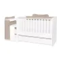 Patut modular multifunctional, 5 confirgurari diferite, 190 x 72 cm, Multi, White & Coffee - 1