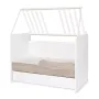 Patut modular multifunctional, 5 confirgurari diferite, 190 x 72 cm, Multi, White & Coffee - 3