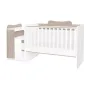 Patut modular multifunctional, 5 confirgurari diferite, 190 x 72 cm, Multi, White & Coffee - 8