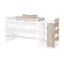 Patut modular multifunctional, 5 confirgurari diferite, 190 x 72 cm, Multi, White & Coffee - 9