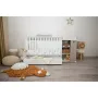 Patut modular multifunctional, 5 confirgurari diferite, 190 x 72 cm, Multi, White & Coffee - 10