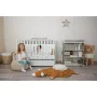 Patut modular multifunctional, 5 confirgurari diferite, 190 x 72 cm, Multi, White & Coffee - 14