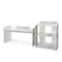 Patut modular multifunctional, 5 confirgurari diferite, 190 x 72 cm, Multi, White Milky Green - 15