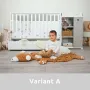 Patut modular multifunctional, 5 confirgurari diferite, 190 x 72 cm, Multi, White Milky Green - 18