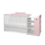 Patut modular multifunctional, 5 confirgurari diferite, 190 x 72 cm, Multi, White Orchid Pink - 1