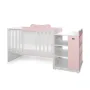 Patut modular multifunctional, 5 confirgurari diferite, 190 x 72 cm, Multi, White Orchid Pink - 5