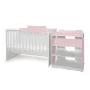 Patut modular multifunctional, 5 confirgurari diferite, 190 x 72 cm, Multi, White Orchid Pink - 6