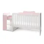 Patut modular multifunctional, 5 confirgurari diferite, 190 x 72 cm, Multi, White Orchid Pink - 7