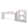 Patut modular multifunctional, 5 confirgurari diferite, 190 x 72 cm, Multi, White Orchid Pink - 14