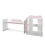 Patut modular multifunctional, 5 confirgurari diferite, 190 x 72 cm, Multi, White Orchid Pink - 15