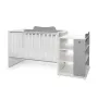 Patut modular multifunctional, 5 confirgurari diferite, 190 x 72 cm, Multi, White Stone Grey - 2
