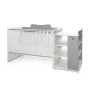 Patut modular multifunctional, 5 confirgurari diferite, 190 x 72 cm, Multi, White Stone Grey - 5