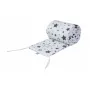 Patut pentru copii, Waldin, 2in1, 90 cm x 55 cm, lemn de fag, vopsea certificata, roti blocabile, laterala detasabila, co-sleeping, Saltea inclusa, Aparatoare laterala din bumbac, Natur, Cover, SMIX - 8