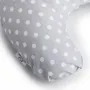 Perna pentru alaptat, Bocioland, Gray Pea, Cu husa detasabila, Din bumbac, 50x18 cm, Gri - 2