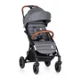 Carucior sport, Petite&Mars, Cross, Autopliabil, 6 luni+, Bara detasabila, Pliabil cu o mana, SPF 40, Sustine pana la 22 kg, Conform cu standardul EN 1888-2:2018, Gri - 1