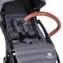 Carucior sport, Petite&Mars, Cross, Autopliabil, 6 luni+, Bara detasabila, Pliabil cu o mana, SPF 40, Sustine pana la 22 kg, Conform cu standardul EN 1888-2:2018, Gri - 7