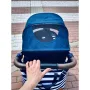 Carucior sport, Petite&Mars, Royal, Include husa pentru scaun, husa pentru picioare, geanta pentru scutece si capotina extensibila, Cu fereastra, Impermeabila, Cu SPF 50, Aluminiu, 0-22 kg, 111 x 57 x 86 cm, Ocean Blue - 18