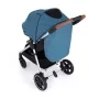Carucior sport, Petite&Mars, Royal, Include husa pentru scaun, husa pentru picioare, geanta pentru scutece si capotina extensibila, Cu fereastra, Impermeabila, Cu SPF 50, Aluminiu, 0-22 kg, 111 x 57 x 86 cm, Ocean Blue - 6