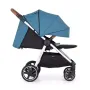 Carucior sport, Petite&Mars, Royal, Include husa pentru scaun, husa pentru picioare, geanta pentru scutece si capotina extensibila, Cu fereastra, Impermeabila, Cu SPF 50, Aluminiu, 0-22 kg, 111 x 57 x 86 cm, Ocean Blue - 4