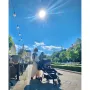 Carucior sport, Petite&Mars, Royal, Include husa pentru scaun, husa pentru picioare, geanta pentru scutece si capotina extensibila, Cu fereastra, Impermeabila, Cu SPF 50, Aluminiu, 0-22 kg, 111 x 57 x 86 cm, Ocean Blue - 23